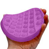 Jucarie Push Pop Bubble Fidget, Pop It, rotund, violet, 12 cm, Urban Trends ®